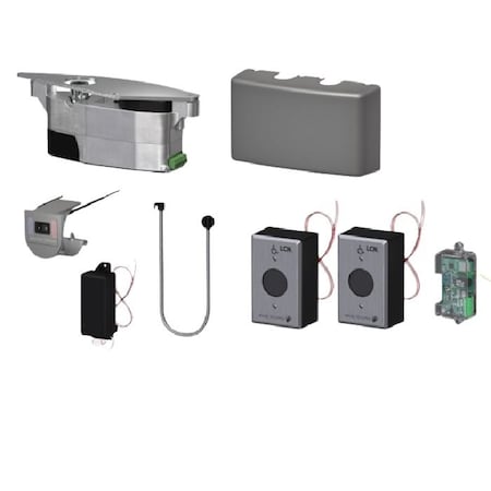 Module And Touchless Battery-Powered RF Actuator Kit, 2 Single Gang Face Plates And Transmitters, 2